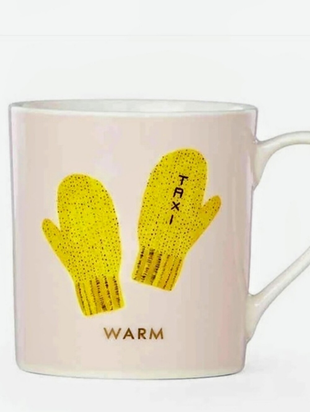 Kate Spade New York x Lenox Warm Yellow Mittens Ceramic Mug